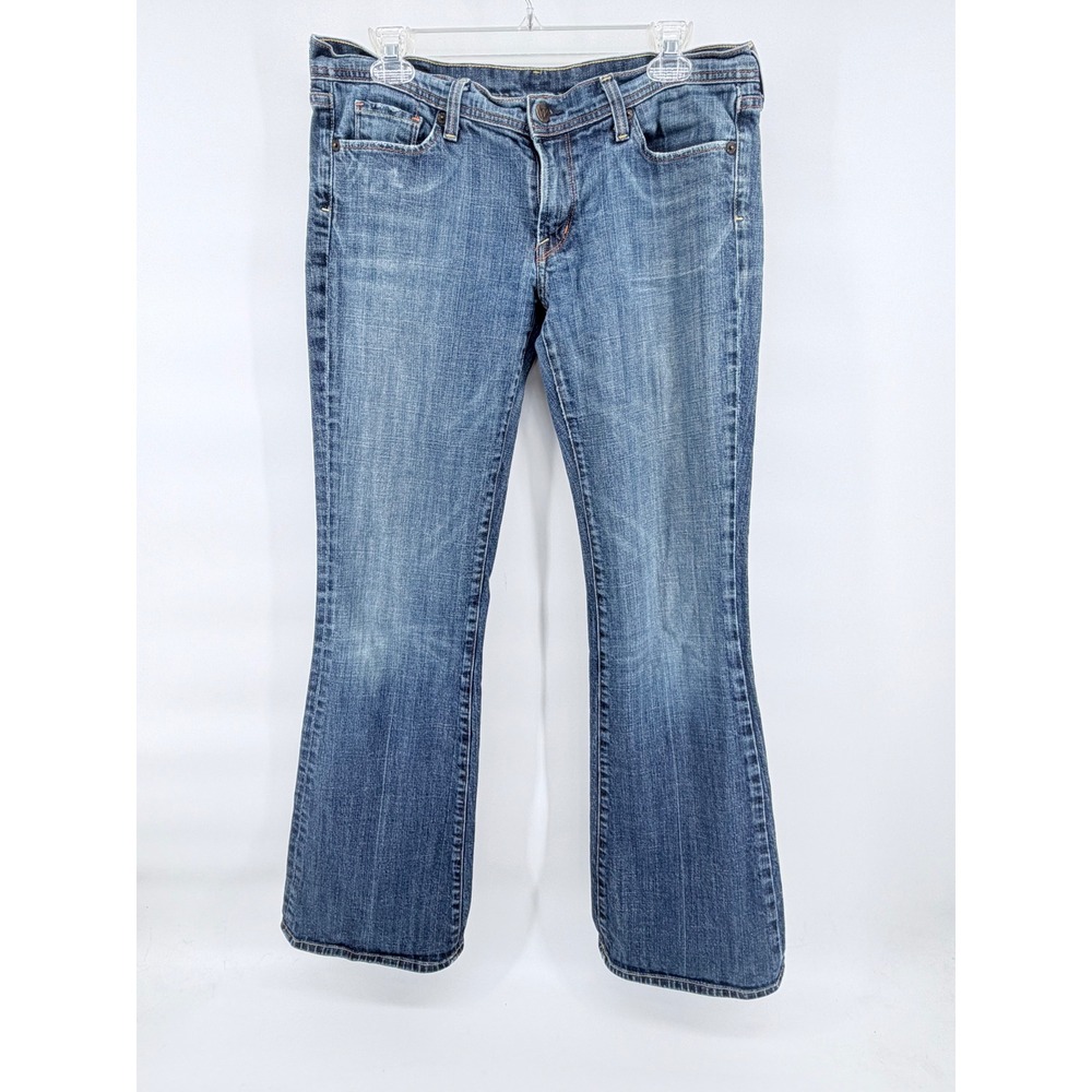 Citizens of Humanity Ingrid 002 Low Waist Flare Stretch Jeans Blue Denim Size 32